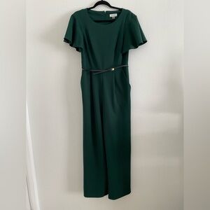 Calvin Klein Forest Green Jumpsuit with Belt 6